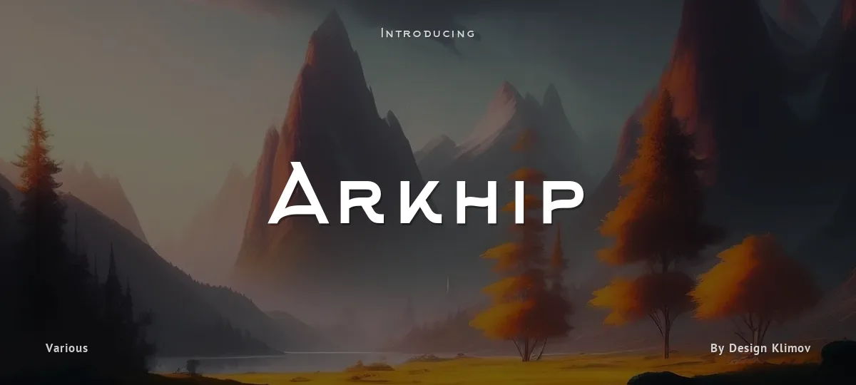 Arkhip font preview