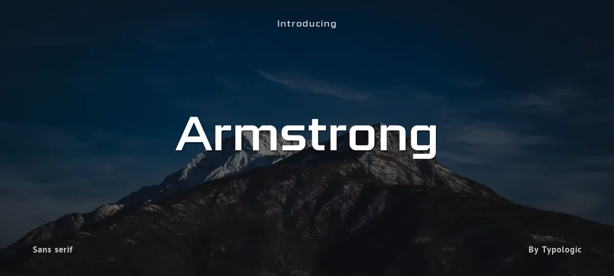Armstrong font preview