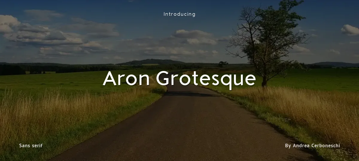 Aron Grotesque font preview