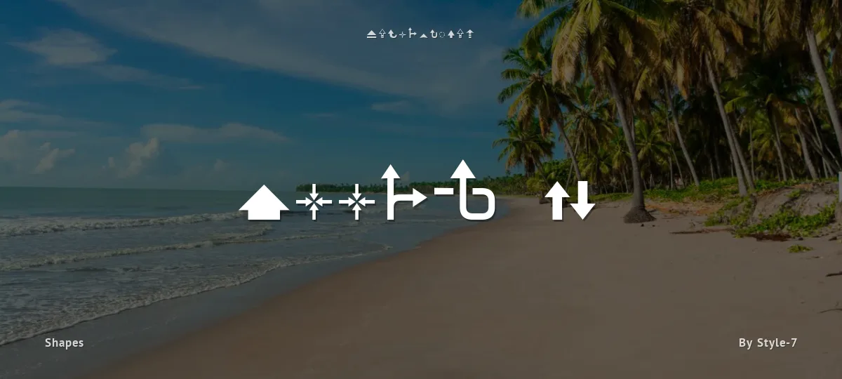 Arrow 7 font preview