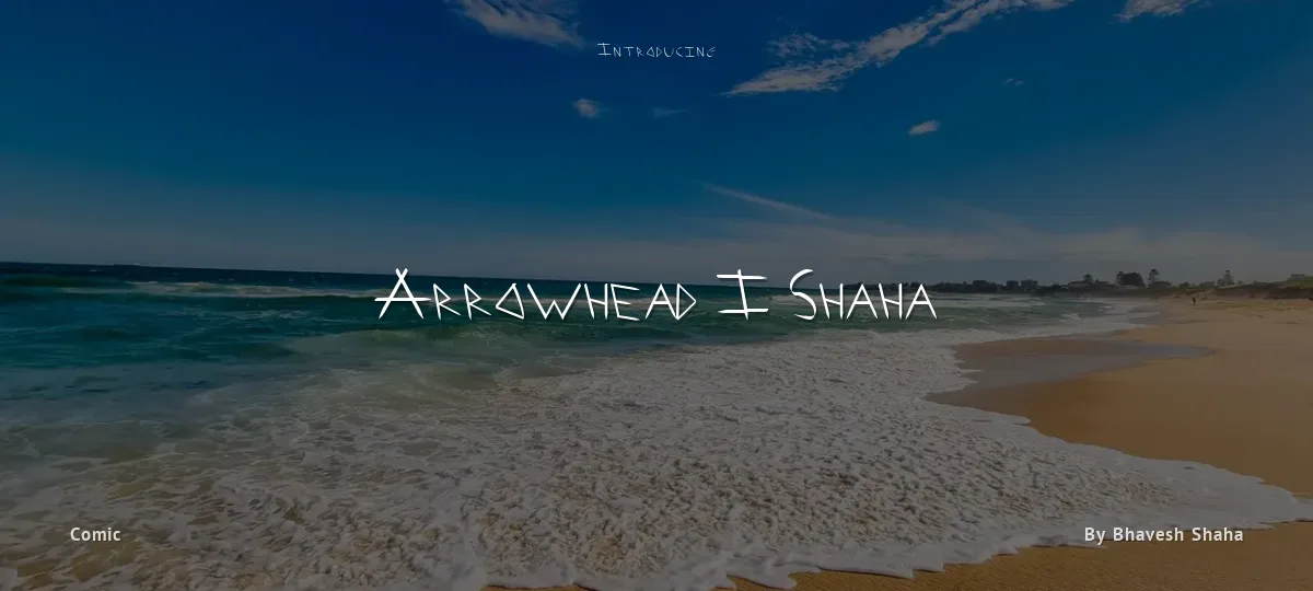 Arrowhead I Shaha font preview