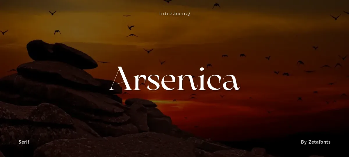 Arsenica font preview
