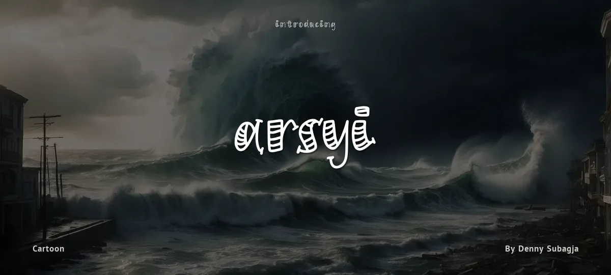 Arsyi font preview
