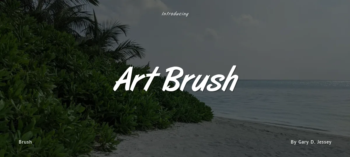 Art Brush font preview