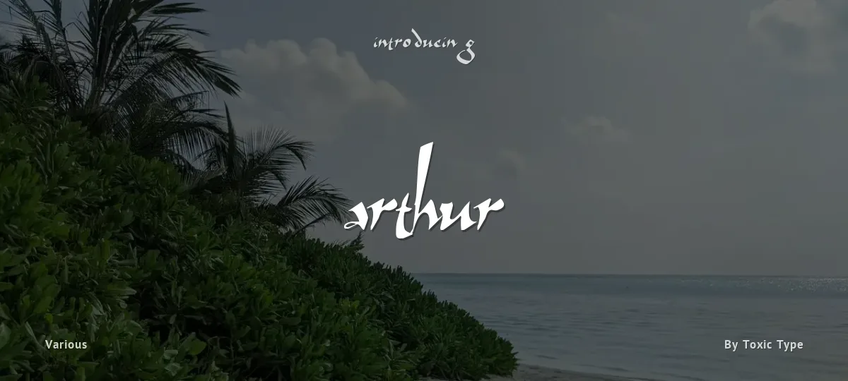 Arthur font preview