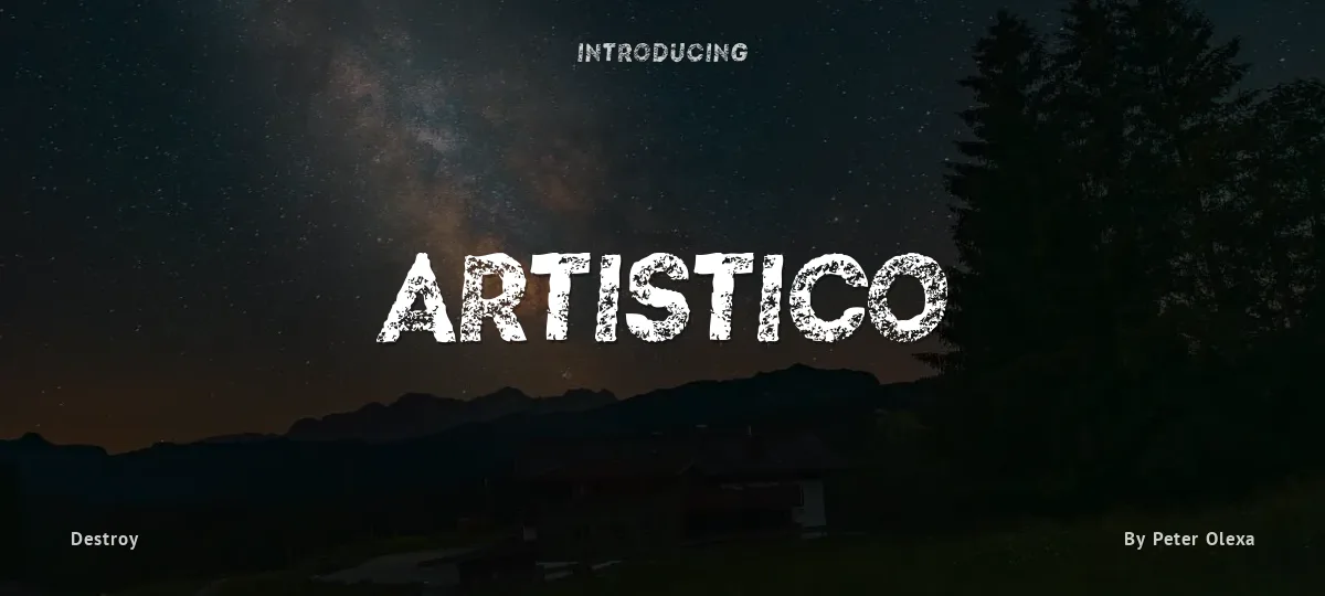 Artistico font preview