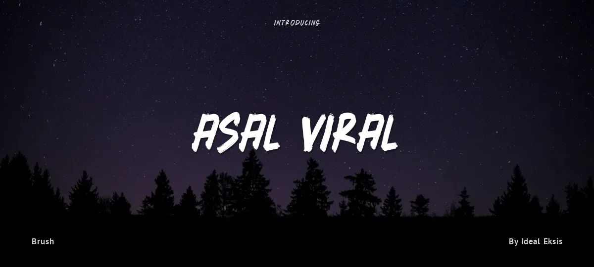 Asal Viral font preview
