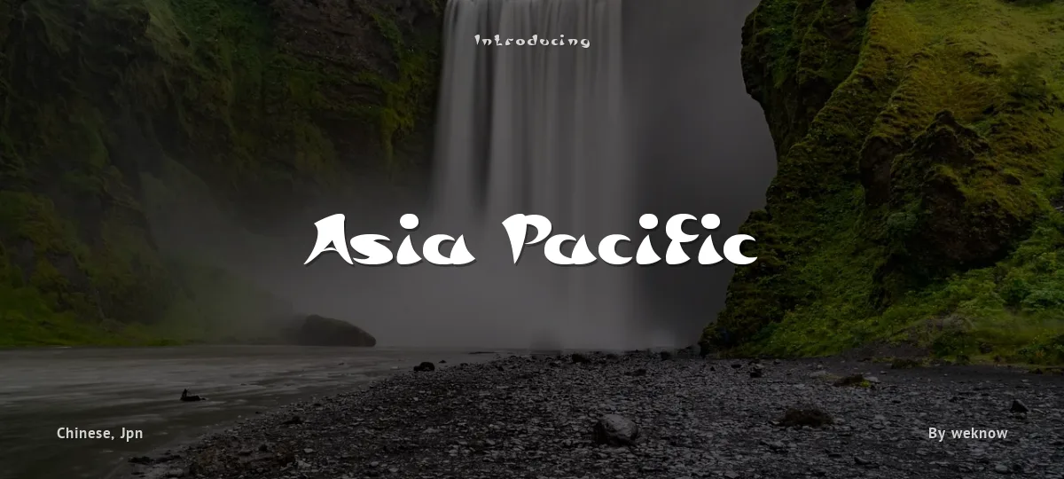 Asia Pacific font preview