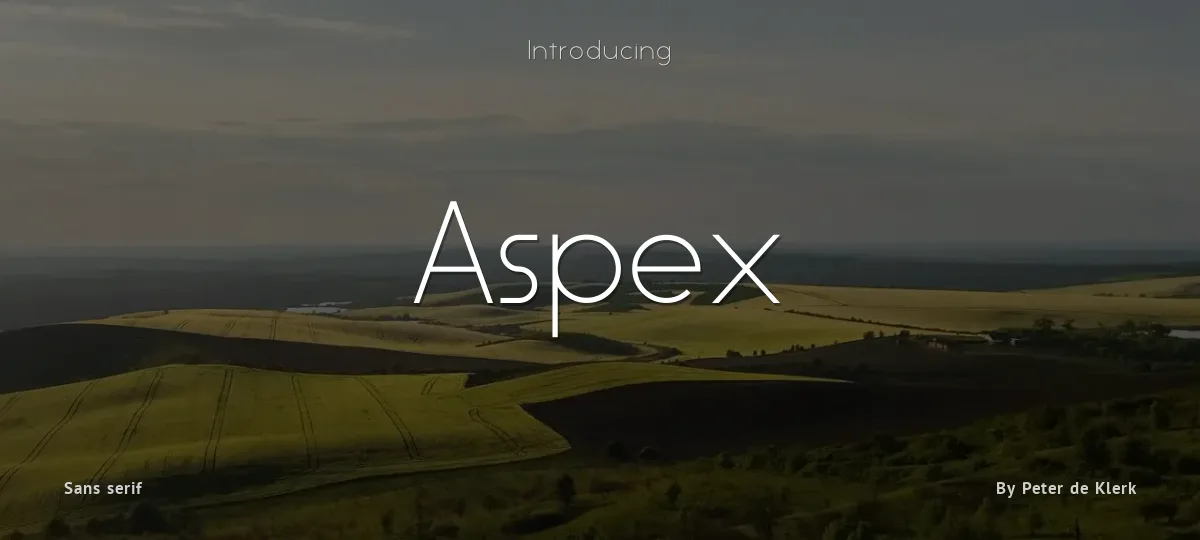 Aspex font preview
