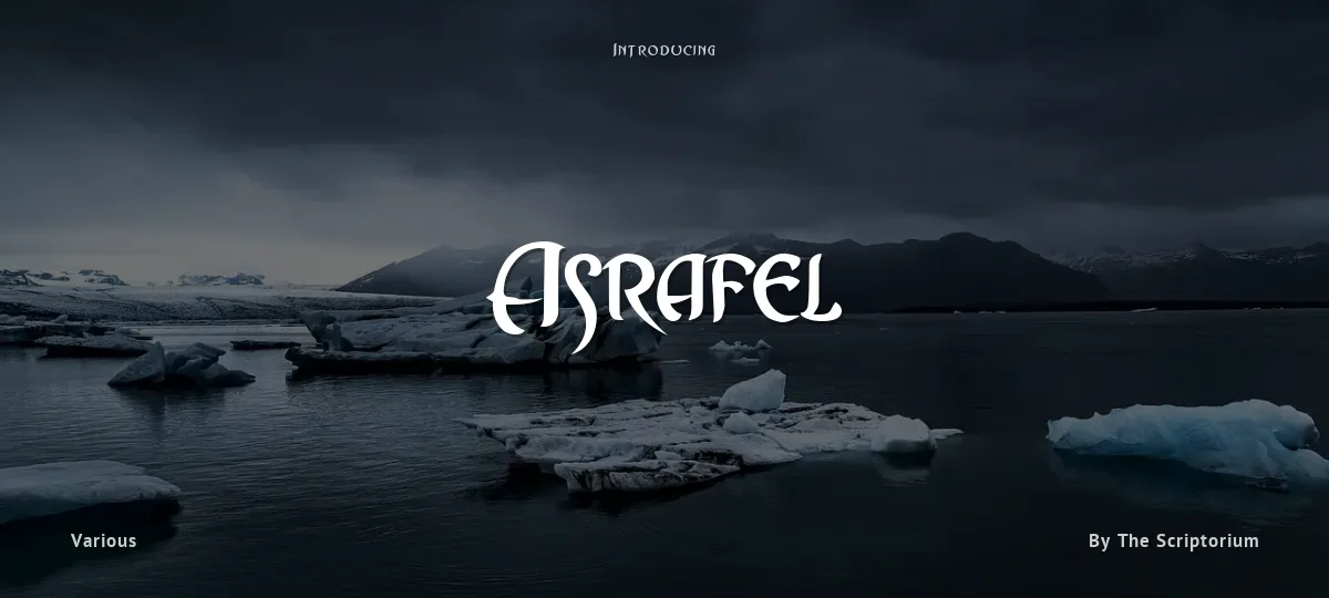 Asrafel font preview