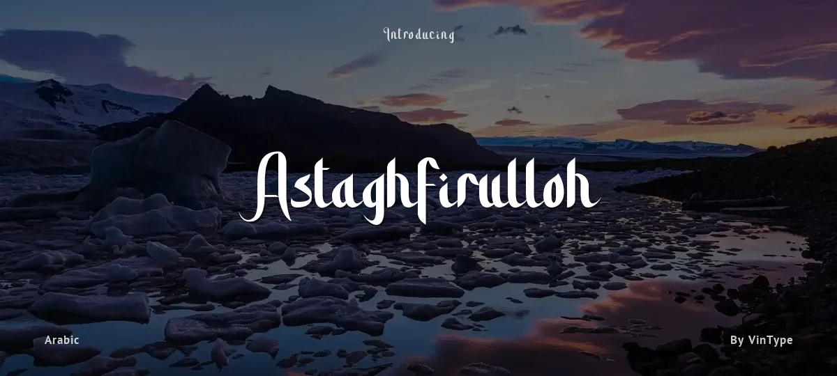 Astaghfirulloh font preview