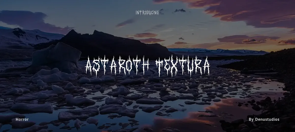 Astaroth Textura font preview