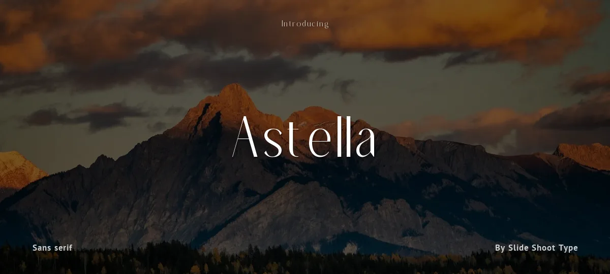 Astella font preview