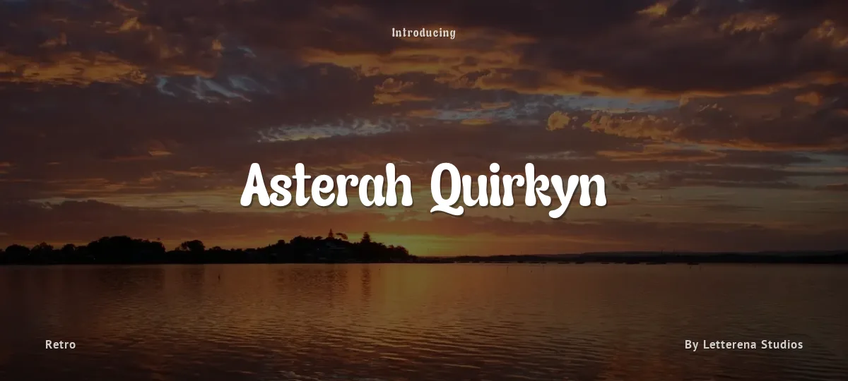 Asterah Quirkyn font preview