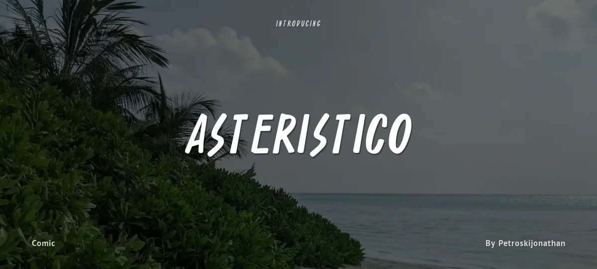 Asteristico font preview
