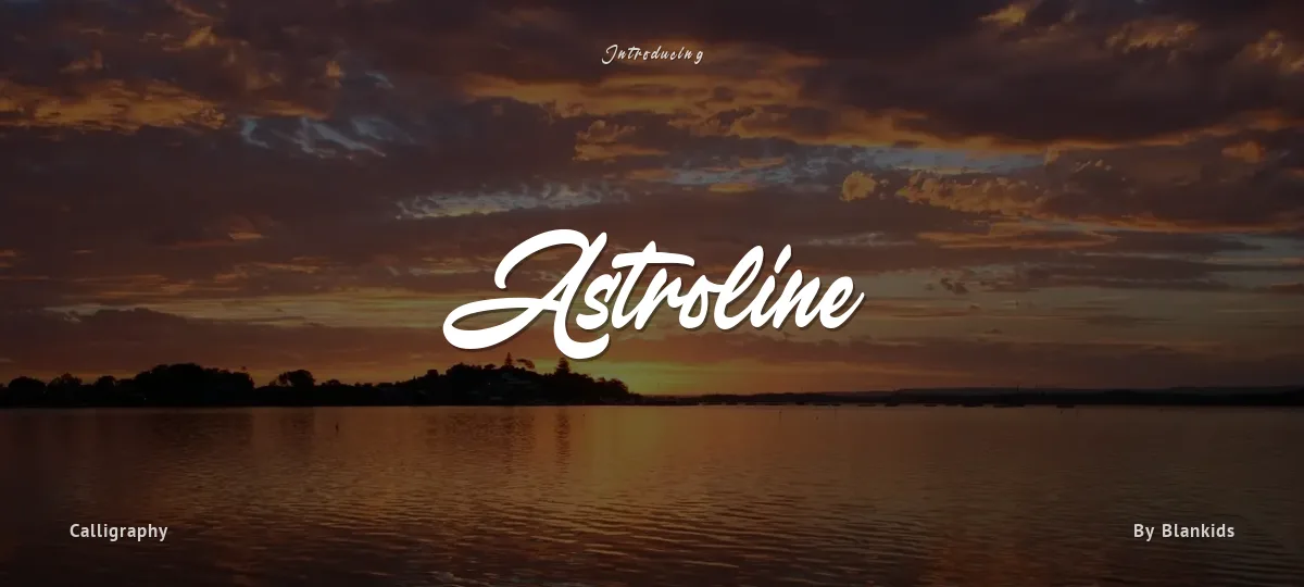 Astroline font preview