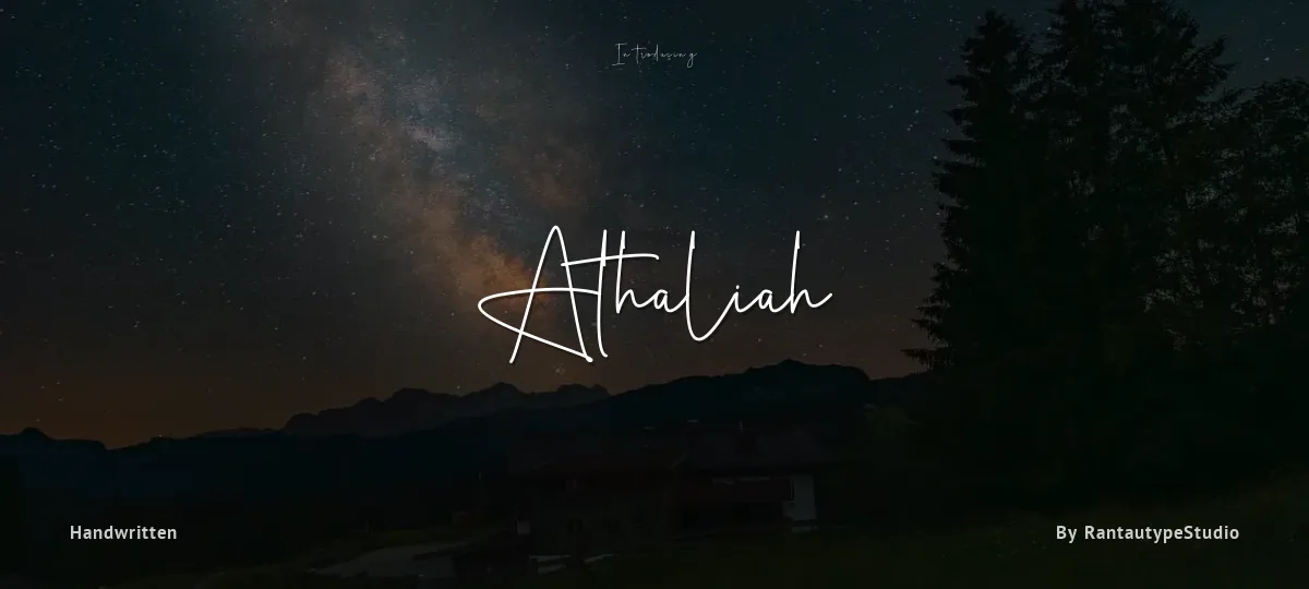 Athaliah font preview
