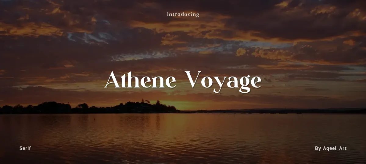 Athene Voyage font preview