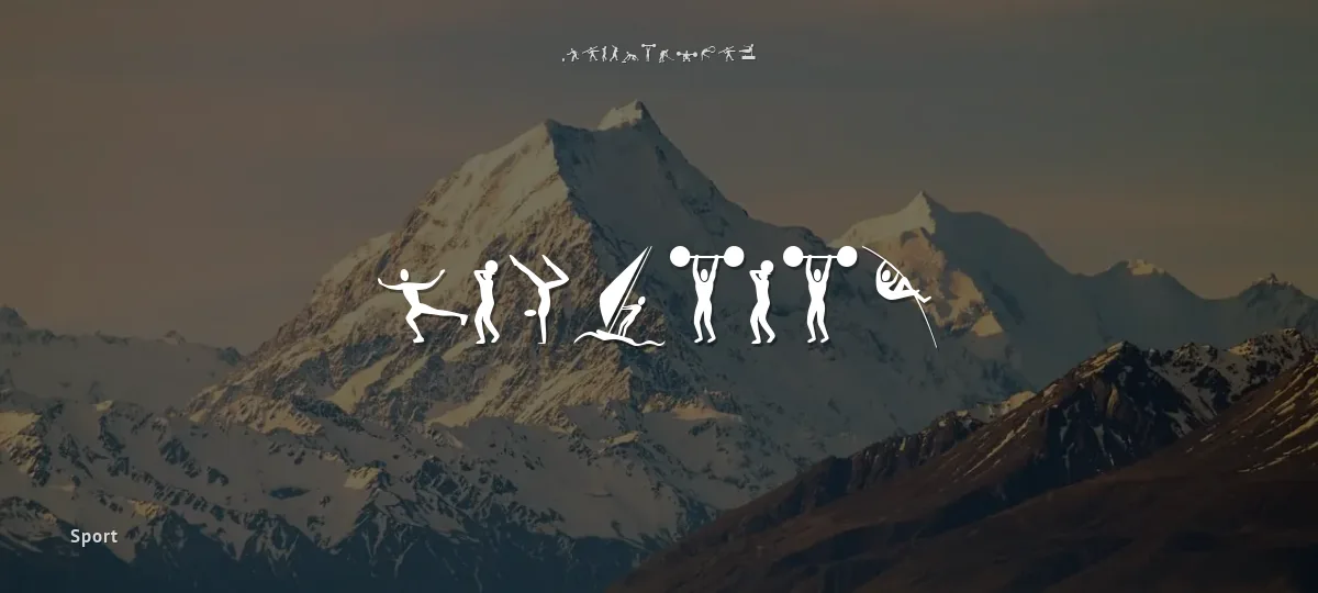 Athletes font preview