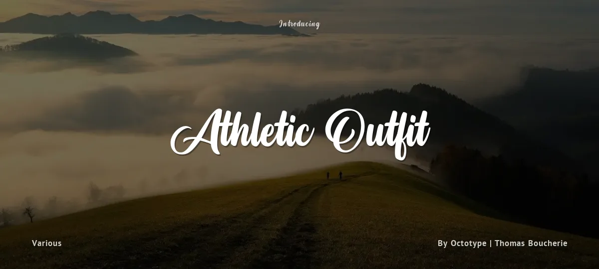 Athletic Outfit font preview