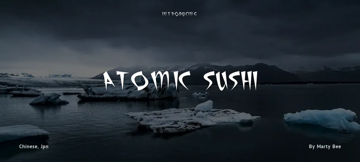 Atomic Sushi font preview