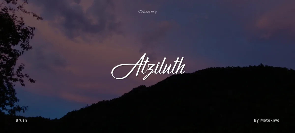 Atziluth font preview
