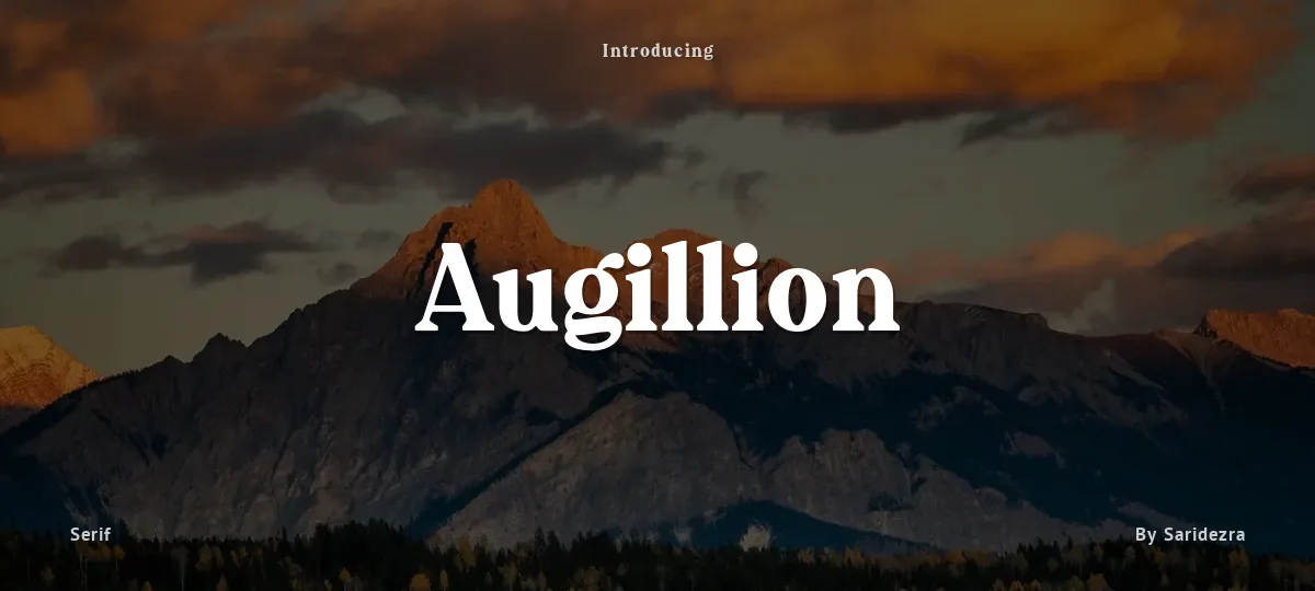 Augillion font preview