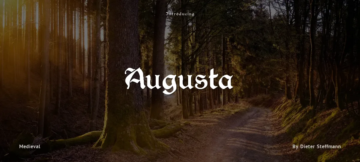 Augusta font preview