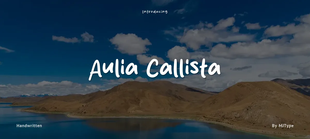 Aulia Callista font preview
