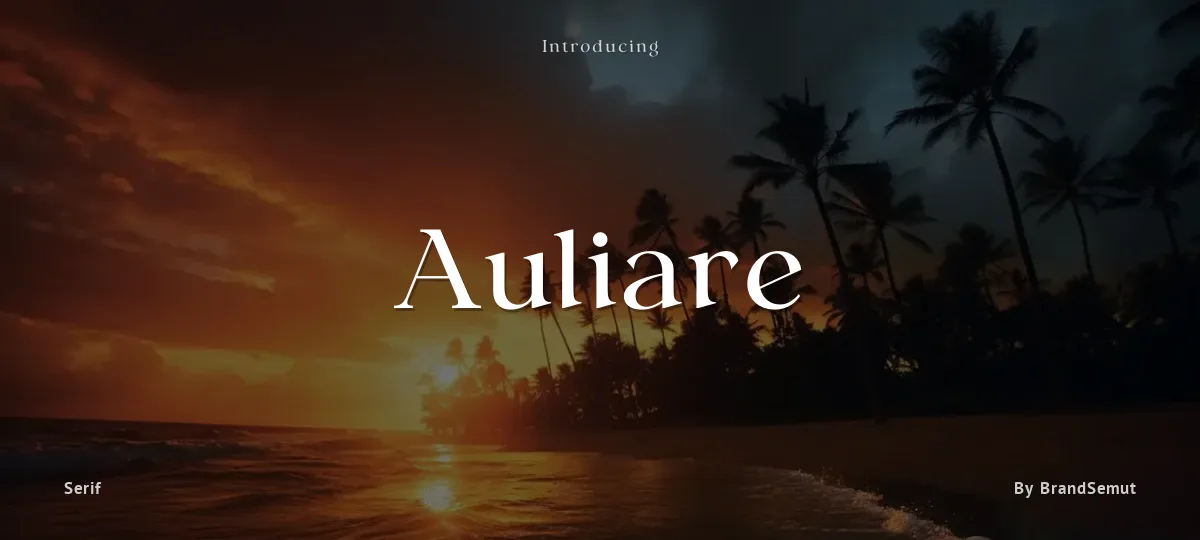 Auliare font preview