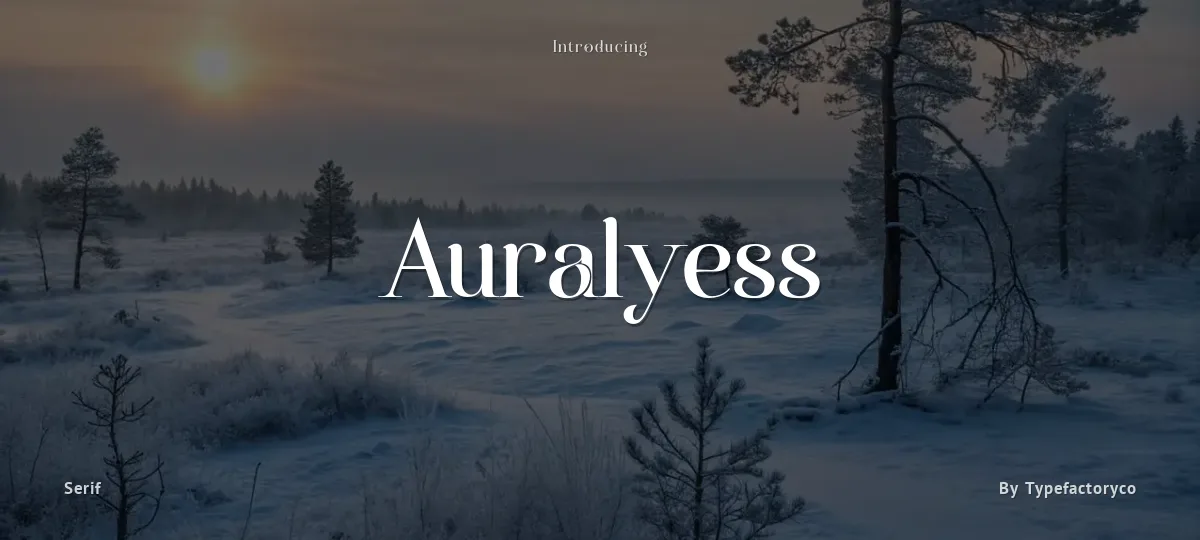 Auralyess font preview