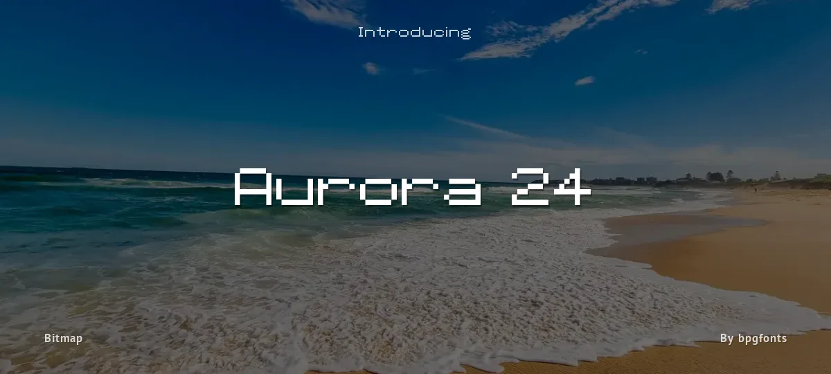 Aurora 24 font preview