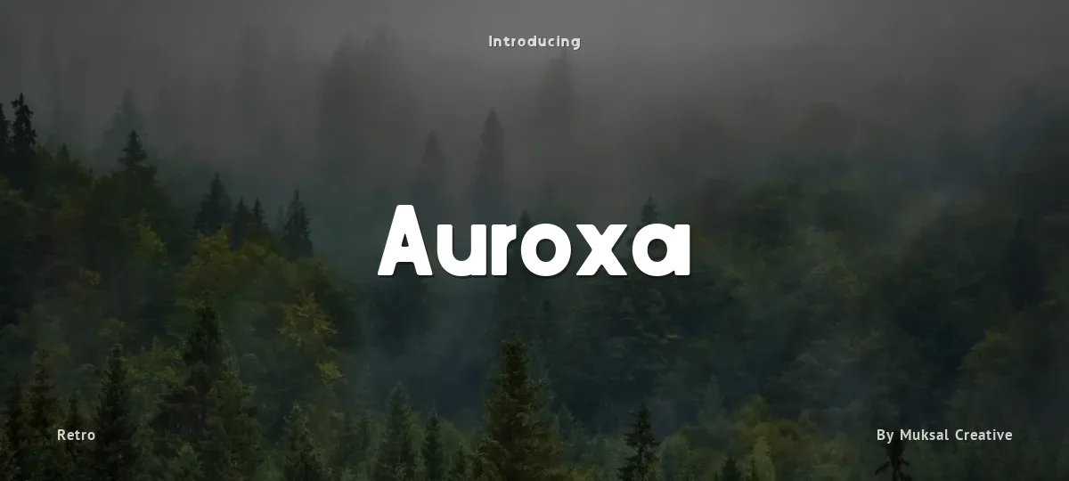 Auroxa font preview