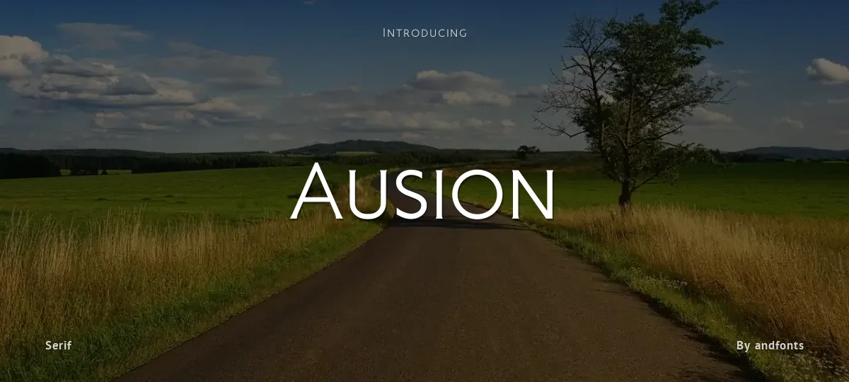 Ausion font preview