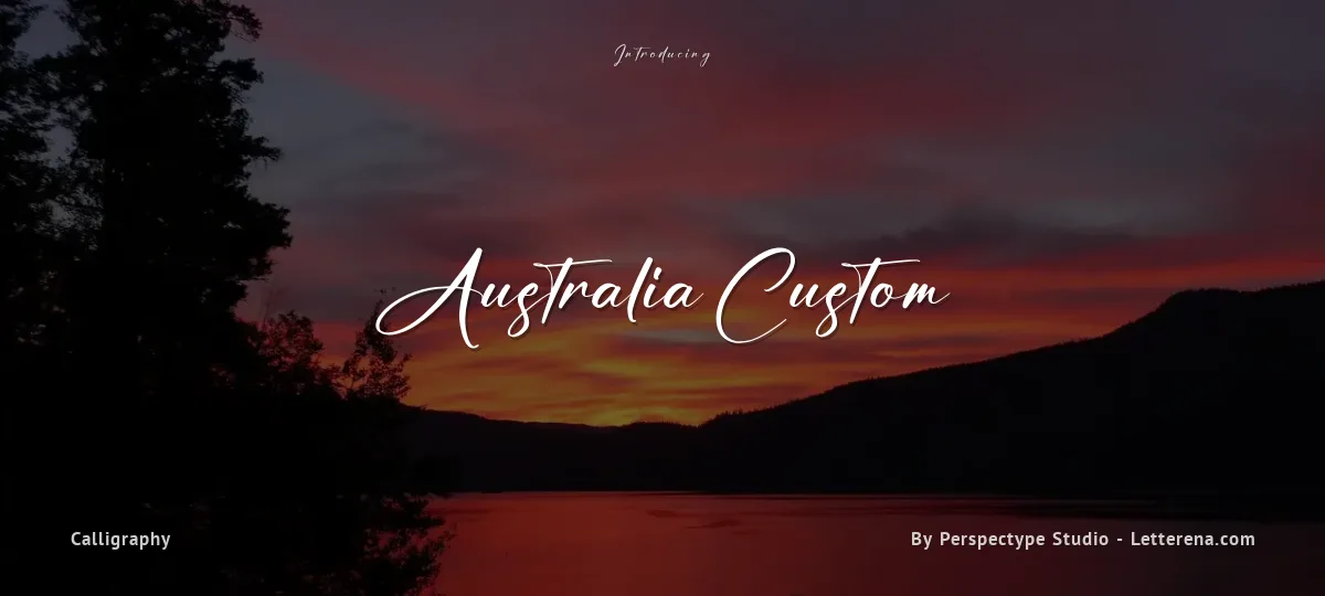 Australia Custom font preview