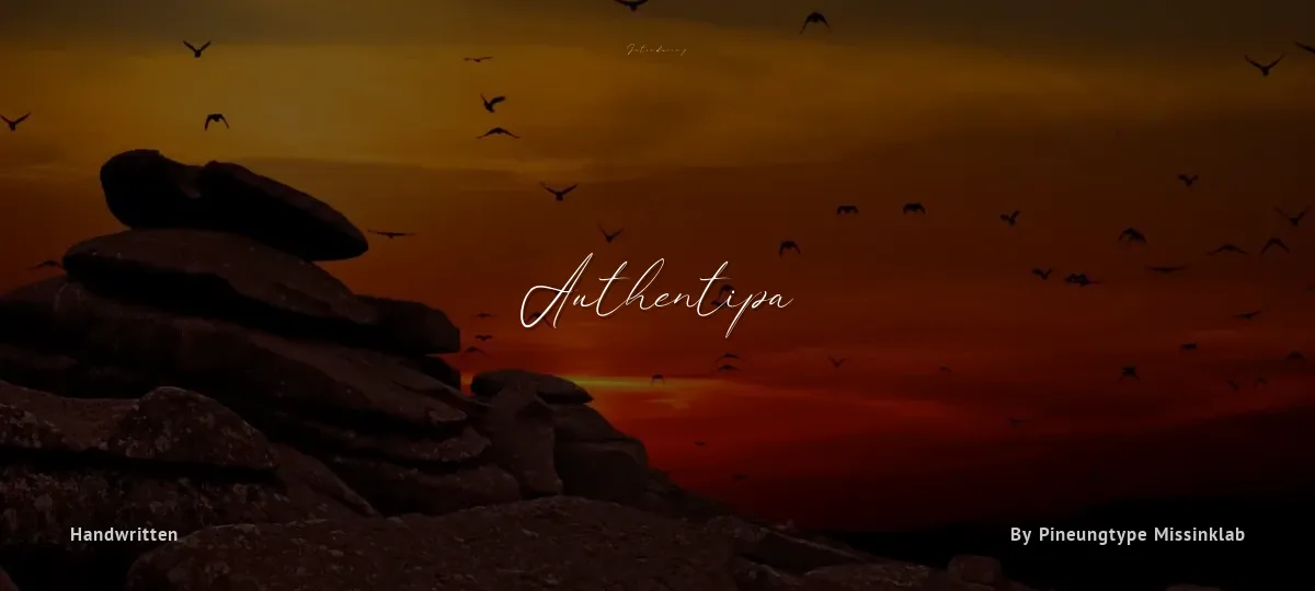 Authentipa font preview