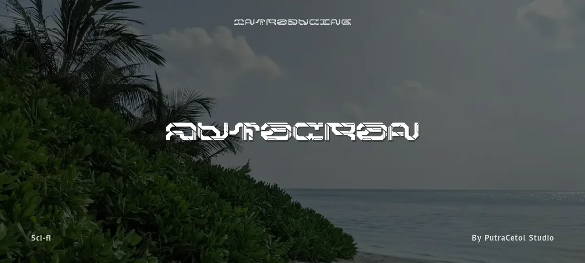Autocron font preview