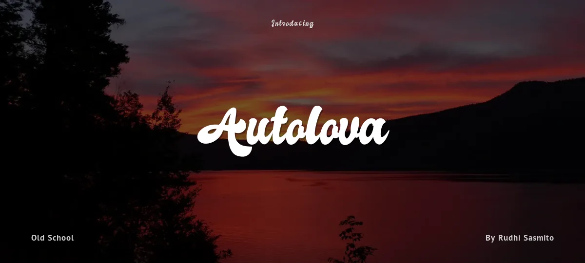 Autolova font preview