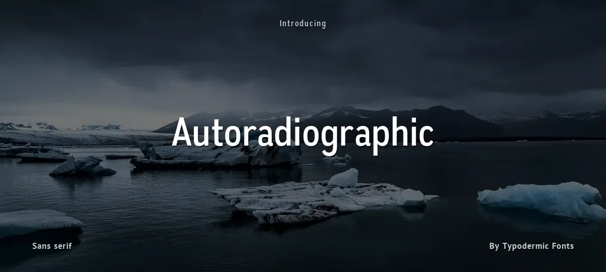 Autoradiographic font preview