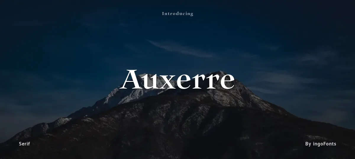 Auxerre font preview