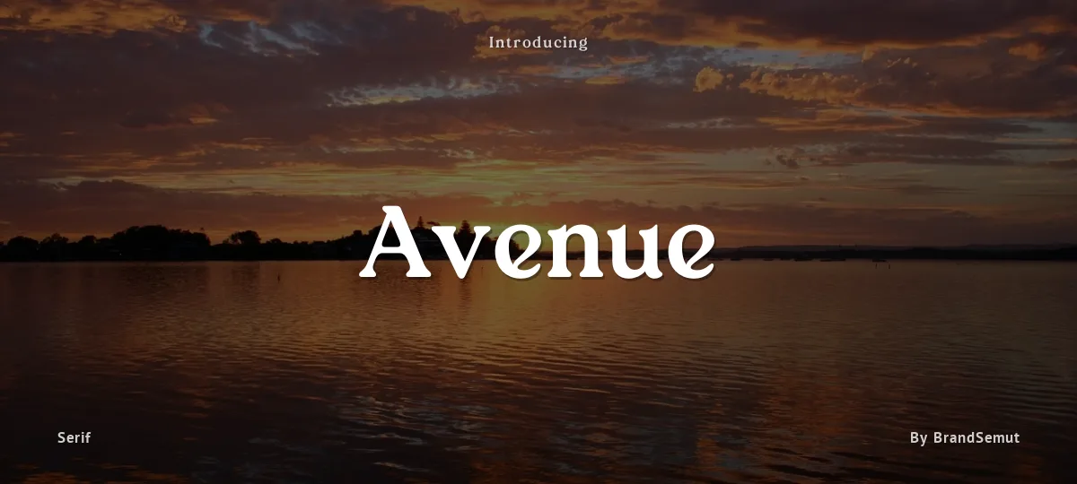 Avenue font preview