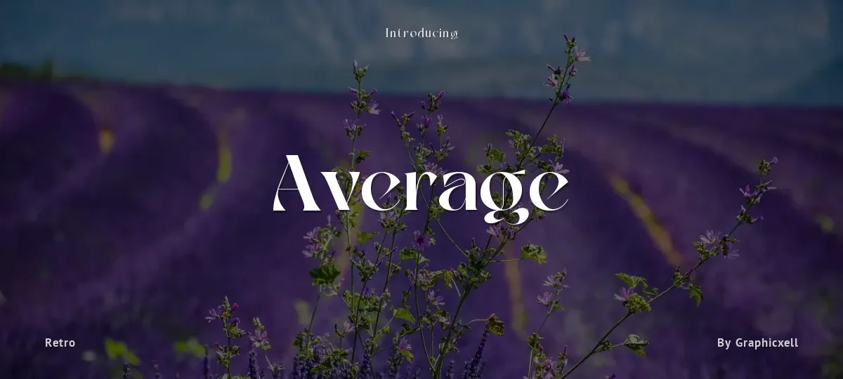 Average font preview