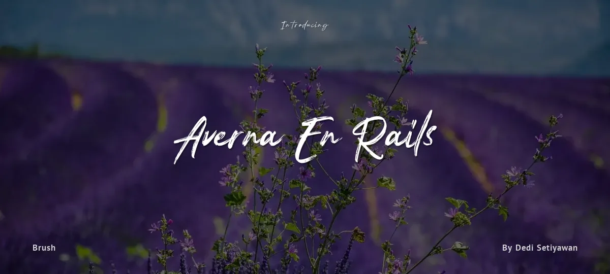 Averna En Rails font preview