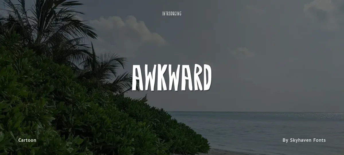 Awkward font preview