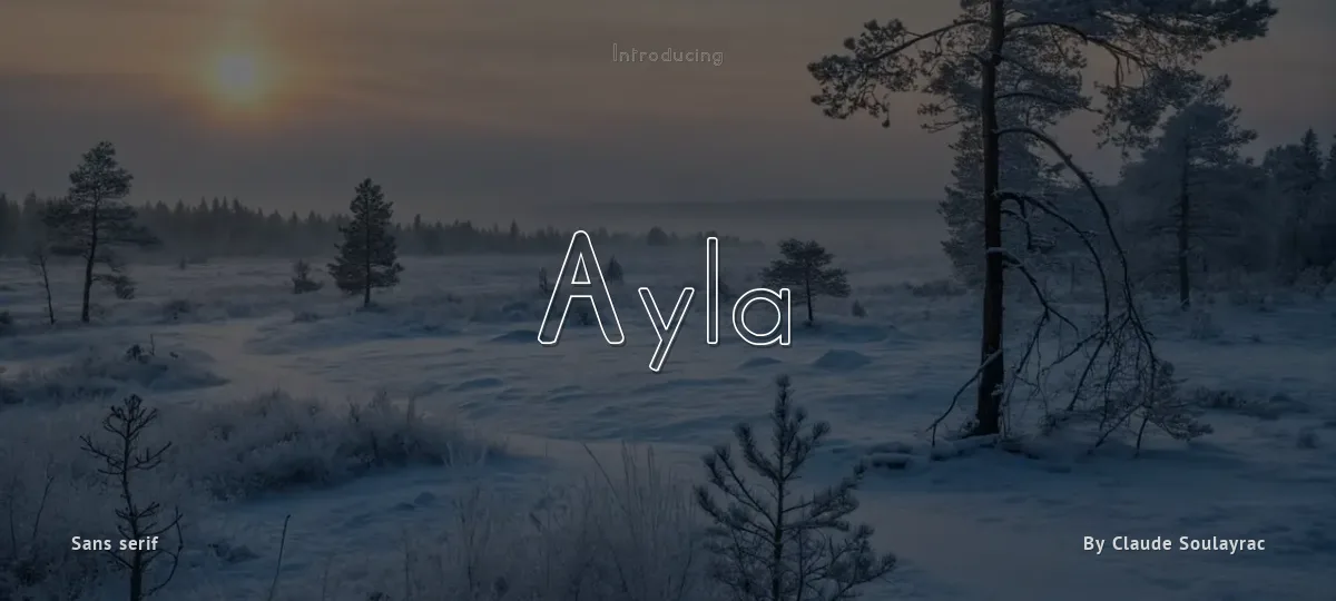 Ayla font preview