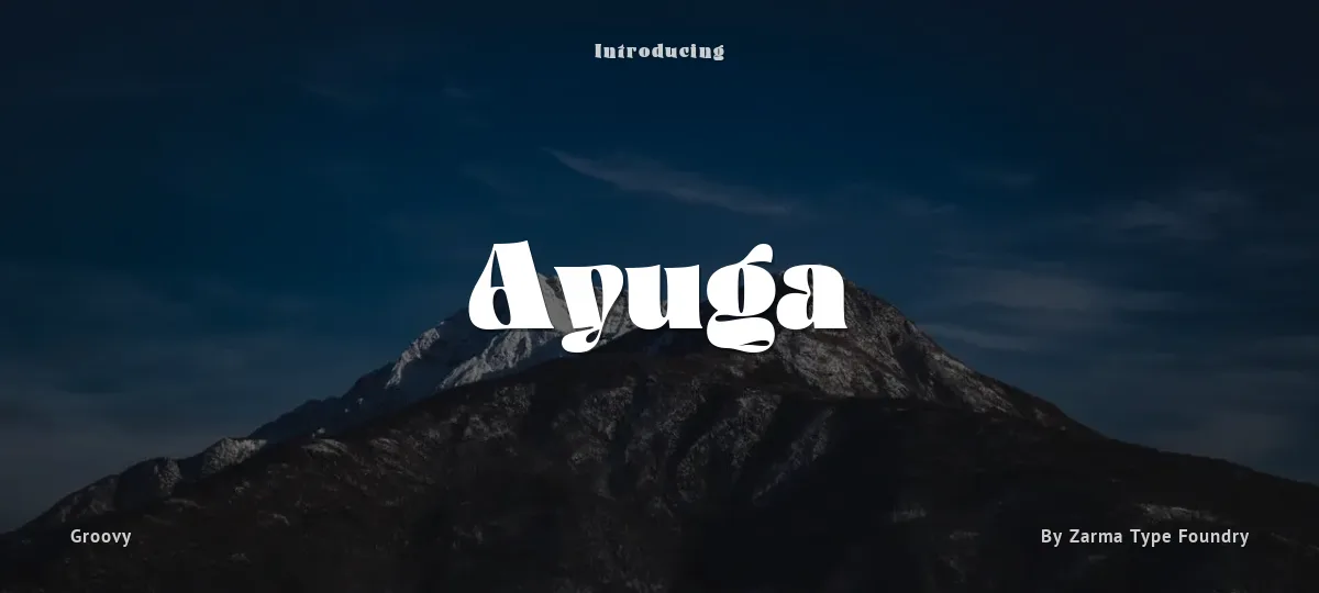 Ayuga font preview