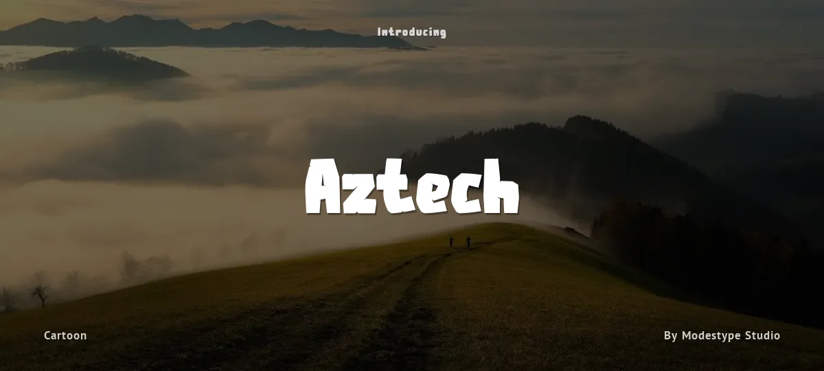 Aztech font preview