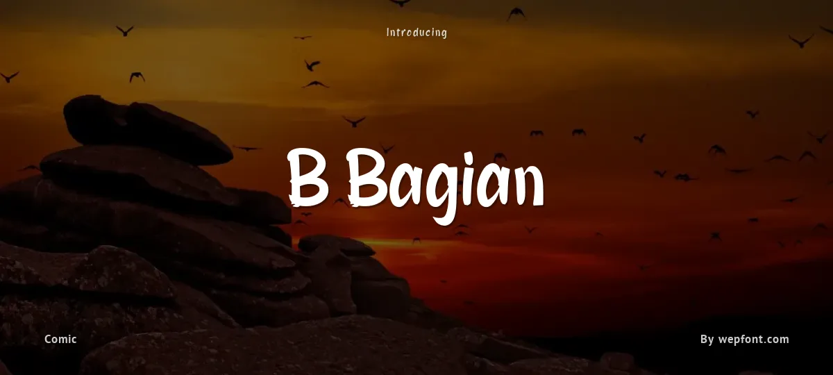 B Bagian font preview