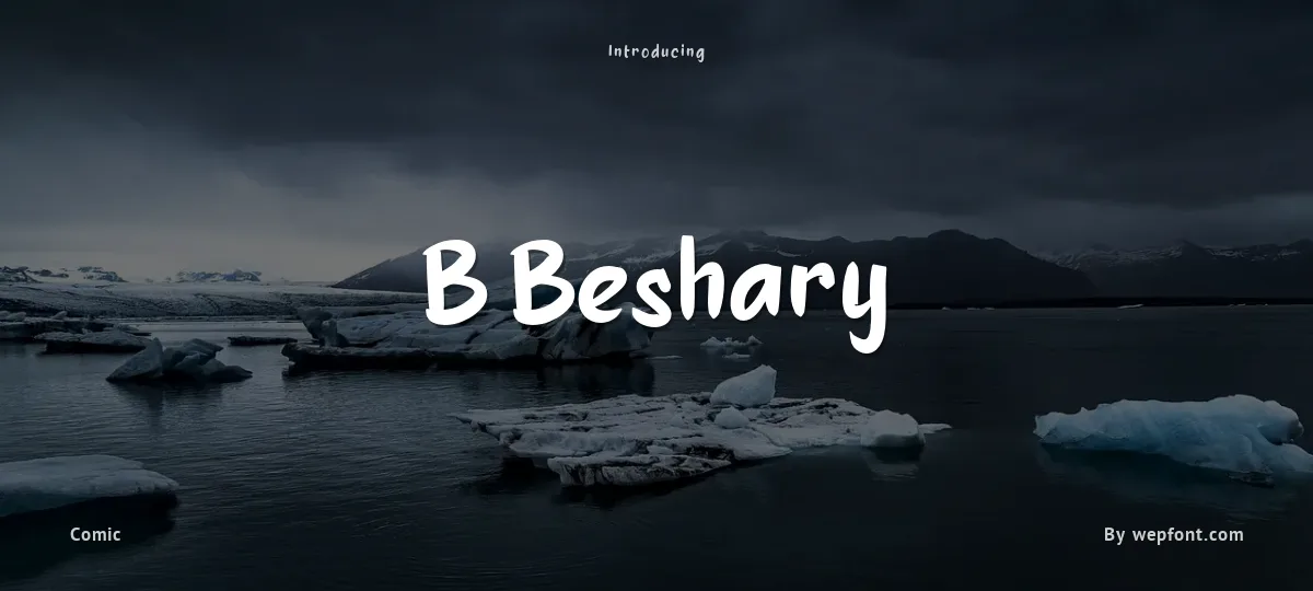 B Beshary font preview