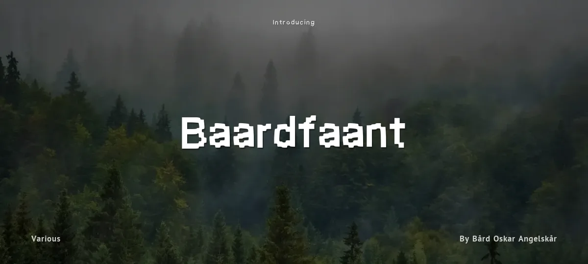 Baardfaant font preview